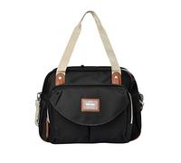 BÉABA, Borsa Fasciatoio Genève II, Borsone per Pannolini, Materassini per il Cambio dei Neonato, Modulabile, Taschino Isotermico per pasti, Sistema di aggancio al Passeggino - Negro