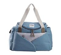 BÉABA - Borsa Fasciatoio Sydney II, Borsone per Pannolini, Materassini per il Cambio dei Neonato, Modulabile, Taschino IsoTermico per Pasti, Sistema di agGancio al Passeggino, Blu
