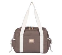 BÉABA, Borsa per pannolini per neonati, multipli scomparti, 10 tasche, cerniera trolley valigie, tracolla, borsa termica, materasso per fasciatoio, idrorepellente, capacità 16L, borsa Parigi, Cacao
