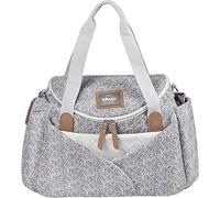 BÉABA - Borsa Fasciatoio Sydney II, Borsone per Pannolini, Materassini per il Cambio dei Neonato, Modulabile, Taschino IsoTermico per Pasti, Sistema di agGancio al Passeggino, Giungla
