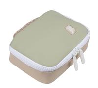 BÉABA, Borsa Termica Porta Pranzo, Lunch Box, Porta Merenda, Termica, Waterproof, Etichetta Nome, Capacità 2,7L, Zip Grande, Effetto Gomma, Faro, Verde Grigio