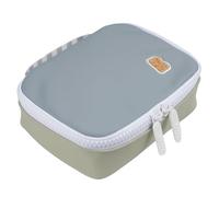 Béaba, Borsa Termica Porta Pranzo, Lunch Box, Porta Merenda, Termica, Waterproof, Etichetta Nome, Capacità 2,7L, Zip Grande, Effetto Gomma, Faro, Pebble