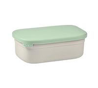 BÉABA Contenitore per Pranzo, Merenda per Bambini, Scatola in Acciaio Inox, Bento, Senza BPA, Divisori Regolabili,Coperchio in Silicone, per la Scuola, 760 mL, Grigio Velluto/Verde Salvia