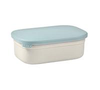BÉABA Contenitore per Pranzo, Merenda per Bambini, Scatola in Acciaio Inox, Bento, Senza BPA, Divisori Regolabili,Coperchio in Silicone, per la Scuola, 760 mL, Grigio Velluto/Blu Baltico