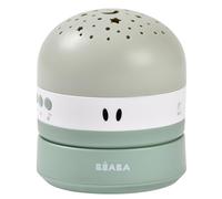 BÉABA, Luce Notturna per Bambini con Cielo Stellato a 3 colori, 9 Suoni Rilassanti, Rilevatore di pianto, durata Della Batteria 100 ore, Ricarica USB, Trasportabile, Proiettore Pixie, Verde Salvia
