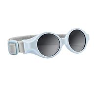 BÉABA, Occhiali da sole per bambini 0-9 mesi, 100% protezione UV - CAT 4, protezione laterale, comfort ottimale, fascia elastica regolabile, blu perla