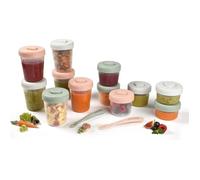 BEABA Pack 1 ° pasto Eucalipto (2x90ml + 4x150ml + 6x250ml + 2 misurini 1a età)
