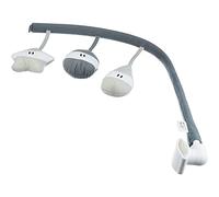 BÉABA , Play/Activity Arch per Transat Up & Down III, 3 giocattoli con diverse funzioni, completamente rotante, aiuto allo sviluppo, ergonomico, semplice, pratico, grigio