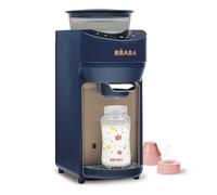 BÉABA, Scaldabiberon, preparazione automatica e istantanea del biberon in 20 secondi senza preriscaldamento, dosatore di latte, temperatura a scelta tra 22° e 70°, Milkeo Plus, Blu Notte