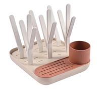 BEABA, Scolabiberon E Asciugabiberon, Grande Capacità, Modulare, Fino A 6 Biberon E Stoviglie Per Bambini, Vaso Accessorio, Drenaggio Ottimizzato, Facile Da Riporre, Compatto, Pratico, Terracotta