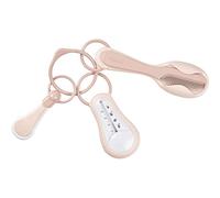 BÉABA - Set di Accessori per Neonati e Bambini, 1 x Termometro per il Bagno + 1 x Tagliaunghie + 1 x Pettine/Spazzola, Rosa