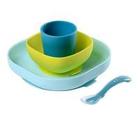 Béaba Cofanetto Pasti Silicone 4 pezzi Blu