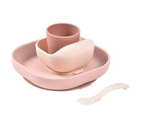 Set Completo per Pappa in Silicone Rosa