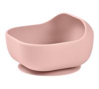 BÉABA - Ciotola in Silicone con Ventose, Scodella per Neonati e Bambini, Antiscivolo, Aderisce Ottimamente al Tavolo o al ripiano del Seggiolone, Compatibile con Microonde, Rosa