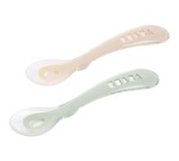 Beaba Silicone Spoon Set cucchiaino Clay / Misty green 8m+ 2 pz