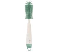 BÉABA, Spazzola Per Biberon E Tettarelle In Silicone Ultra Morbido, Punta Con Texture Delicata, Per Pulire Biberon, Tettarelle E Piccoli Accessori, Manico Ergonomico, Foro Per Appendere, Verde Salvia