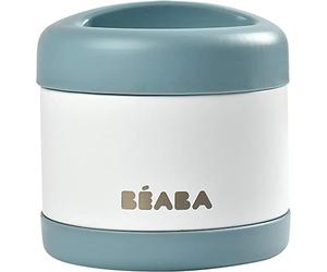 Béaba - Vasetto Termico per Conservazione Alimenti, per Neonati e Bambini, 100% Ermetico, Inox, Conserva Caldo/Freddo per più di 5 Ore, Doppia Parete, 500 ml, Blu/Bianco