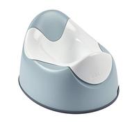 Béaba Vasino di Apprendimento, WC Ergonomico per Bambini, Antiscivolo, Igienico per i Neonati, Facile da Pulire e Rippore, Maniglie sulla Tazza per Tenersi, Made In France, Blu