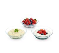 BÉABA x DURALEX, Set Bambino & Neonato, 3 Piatti in Vetro Temperato con Ventose, Resistenti, Sicuri, Durevoli e Made in France, Misty Green