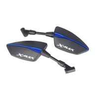 BEABAG Specchietti Lateri universali per YAM&Aha XMAX300 XMAX400 XM&AX X-Max XM&AX 125 XMAX250 XM&AX 300 400 Moto Retrovisore Laterale Specchi Univers valuta M8 M10 (Color : Xmax-Blue)