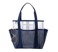 Beach Bag, Foldable Airplane Cosmetic Pouch, Large Mesh Storage Bag, Mesh Breathable Design, Ideal For Camping, Poolside Lounging, Yoga, Fishing Trips, And Picnics, 42x18x28cm/16.54x7.09x11.02 In