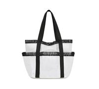Beach Bag - Large Rete Pieghevole Borsa da Spiaggia Grande & Borsa Tote in Rete Pieghevole, Foldable Mesh Tote for Beach Days (#7, 110g)