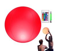Beach Balls - PVC WaterproofInflatable LED Ball, Glow In The Dark Floating Pool Light, Waterproof Glow For Party Decoration | Luminous Beach Ball For Playground Backyard Summer Poolside Garden