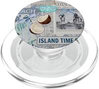 Beach Blue Collage Coast Cute PopSockets PopGrip per MagSafe