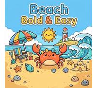 Beach Bold & Easy Coloring Book