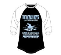 Beach Boys - the - T-Shirt # 20 White,Black Femmina # Spectacular