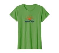 Beach Bum Sunset Ocean Waves Vacanze estive Maglietta, Donna, Erba, M
