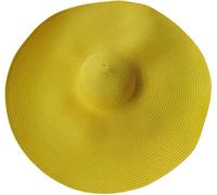 Beach cap Estate 25m Tesa Grande Oversize Pieghevole Cappelli da Spiaggia per Le Donne Foldig Cappello di Paglia Sun Protectio Party Travel, Yellow, A