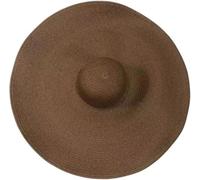 Beach cap Estate 25m Tesa Grande Oversize Pieghevole Cappelli da Spiaggia per Le Donne Foldig Cappello di Paglia Sun Protectio Party Travel, Brown, A