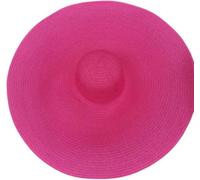 Beach cap Estate 25m Tesa Grande Oversize Pieghevole Cappelli da Spiaggia per Le Donne Foldig Cappello di Paglia Sun Protectio Party Travel, Pink, A