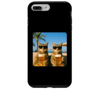 Beach Cats Drinking Beer Meme Funny Summer Waiter Bar man Custodia per iPhone 7 Plus/8 Plus