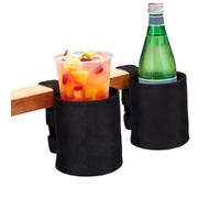 Beach Chair Cup Holder 2 Pack Armrest Attachment Drink Holder Outdoor Chair