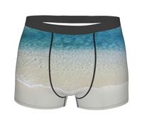 Beach Clear Sea Sand Print Boxer Slips Traspirante Mutande Uomo Boxer Morbidi Biancheria Intima per Uomo M