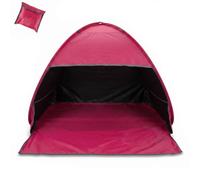 Beach Face Shade Mini Canopy for Outdoors | Extended Pop Up Tent (Red)