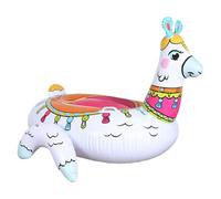Beach Float, Alpaca Water Floats, Sturdy PVC Lounge Chair with Handles, Hammock Style, Ideal for Adults Summer Pool Lake River Party Fun, 59.06x51.18x40.94 Inches, White, 1 Piece