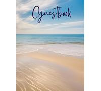 Beach House Guestbook for Vacation Homes and Short Term Rentals: - Hardcover - Airbnb VRBO, Essentials for Hosts, Visitor Sign In Journal, Guesthouse Welcome Log - 100 pages