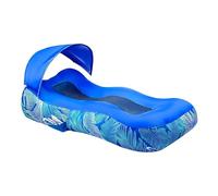 Beach Inflatable Lounge Chair Air Sofa with Sunshade Portable Outdoor Seat