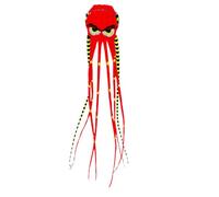 Beach Kite - 26 Foot Giant Octopus Kite | Large 3d Parachute Wing Stunt Kites - Tear Resistant Outdoor Flying Kites With Handle Line For Beach Family Fun, Kids Summer Vacation Activity And Birthday Gi