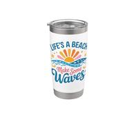 Beach Life Estate Bicchiere termico in acciaio inox doppia parete