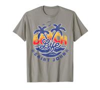 Beach Life Saint John Isole Vergini Americane USVI Maglietta