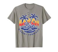 Beach Life Saint Thomas Isole Vergini Americane USVI Maglietta