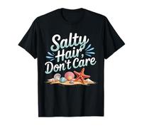 Beach Life Salty Hair Don’t Care Ocean Summer Vibes Maglietta