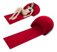 Beach Mat With Pillow - Foldable Outdoor Sleeping Pad, Compact Travel Resting Mat, Integrated Cushion Support, Durable Easy Clean | Multipurpose For Camping, Beach, Picnic, Garden, Poolside, R