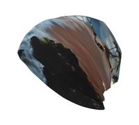 Beach Maui Hawaii Sunset Sea Waves Nuvole Stampa Inverno Cappelli a Maglia, Cappelli da Sci Morbido, Cappelli a Teschio, Cappelli a Slitta a Maglia, Cappelli a Slitta Senza Tesa, Cappelli a Maglia