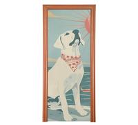 Beach Ocean Labrador Retriever Pastel thanksgiving door cover 35x79 In happy summer banner Decorazione per feste e forniture per la casa M