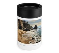 Beach On The Pacific Coast - Raffreddatore per lattine da 350 ml, isolato, in acciaio inox, per bevande e bevande, regalo per uomini e donne, compleanno, Natale